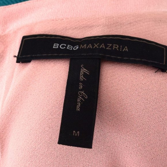 BCBG MAXAZRIA Pink Sleeveless Front Triangular Cut Out Blouse - Picture 8 of 10